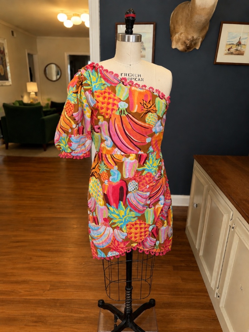 FARM RIO - FRUIT SALAD MINI DRESS - SZ SMALL - NWT
